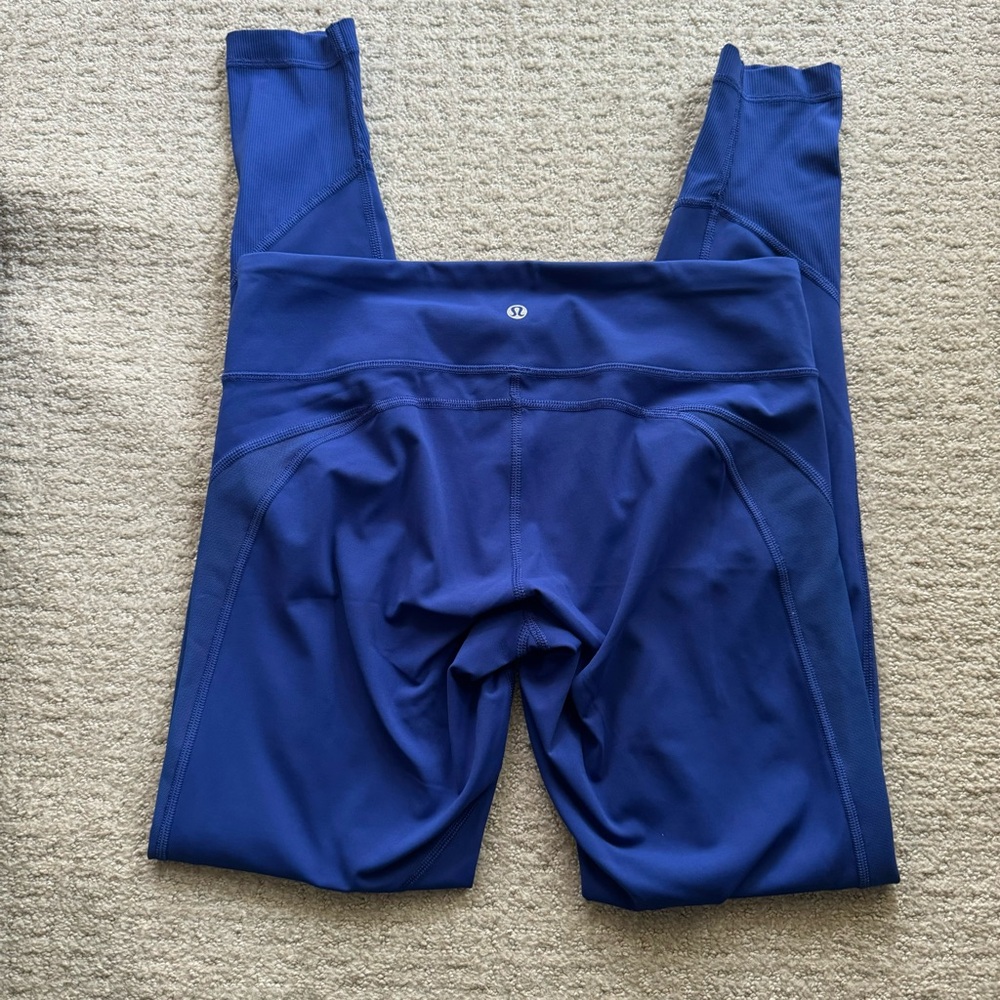 Lululemon Cobalt Blue 28” Leggings Size 8